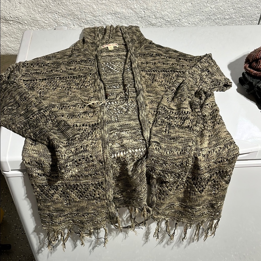 Hooded cardigan